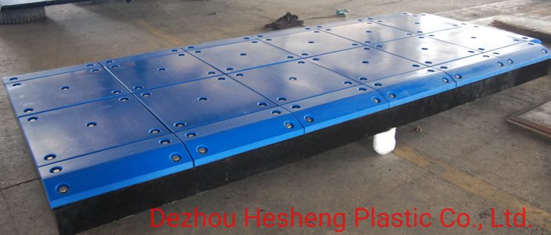 Blue UHMWPE Pads, UHMW-PE Fender Pads, UHMW-PE Fender Plates for Marine Fender