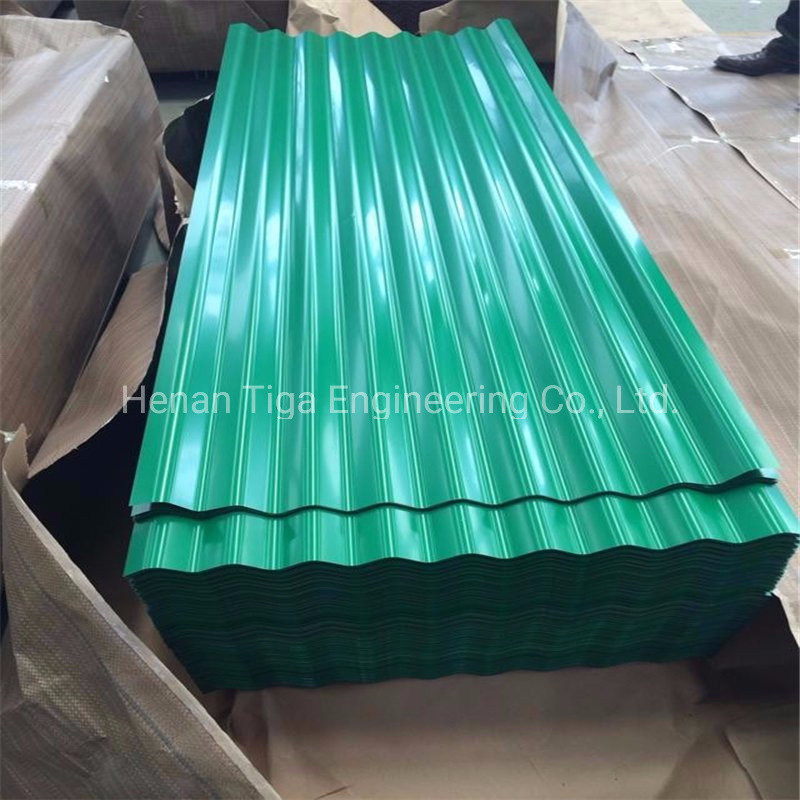 Filmed PE Corrugated Colorful Color Coated Steel Metal Roofing Sheet