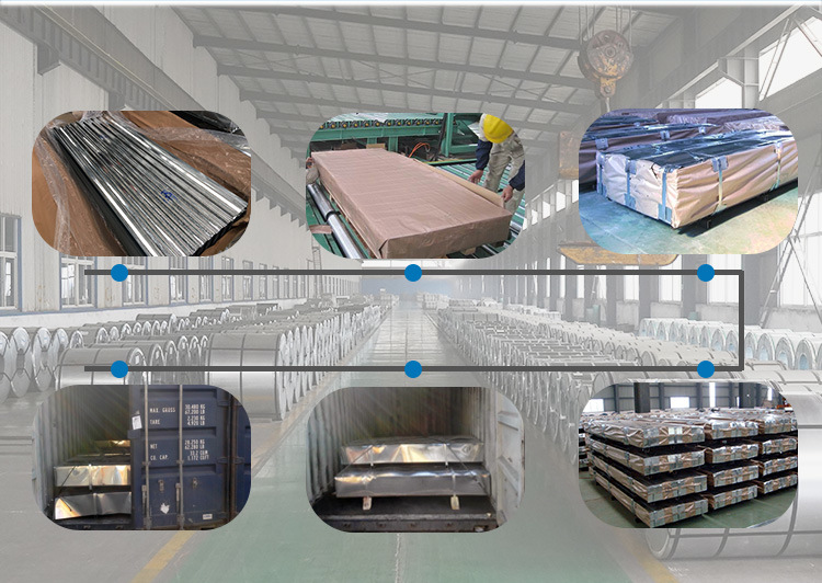 Zinc Coated Galvalume Corrugated Sheet Gi Roofing Panel Sheet