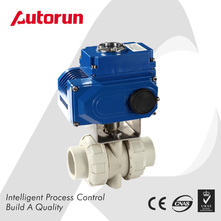 Pph/PVC Ball Valve with Electrical Actuator