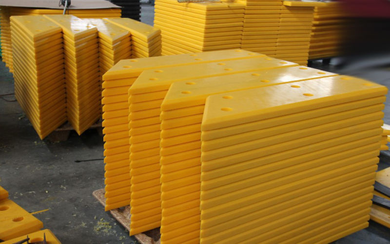 Solid UHMWPE Marine Dock Bumper Front Panels Facing Pad
