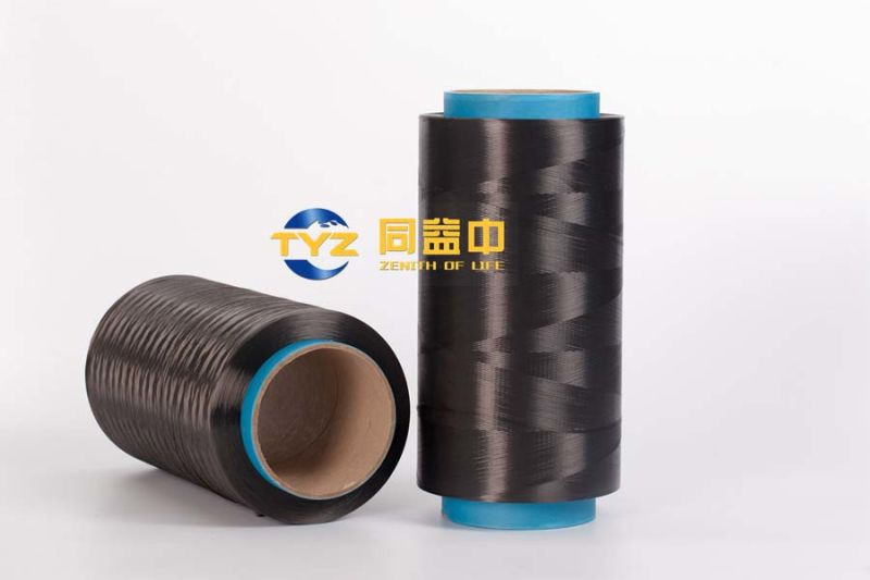 UHMWPE Fiber Hmpe Yarn Polyethylene for String, Rope- 400d Black