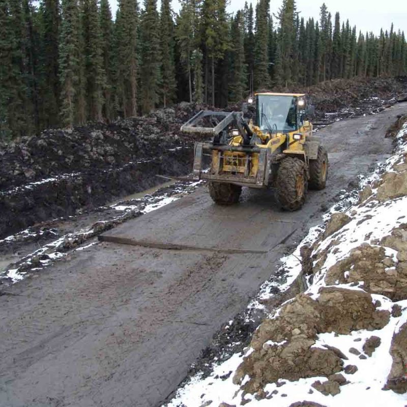 Ground Protection Mats, Temporary Roadway for Heavy Equipment