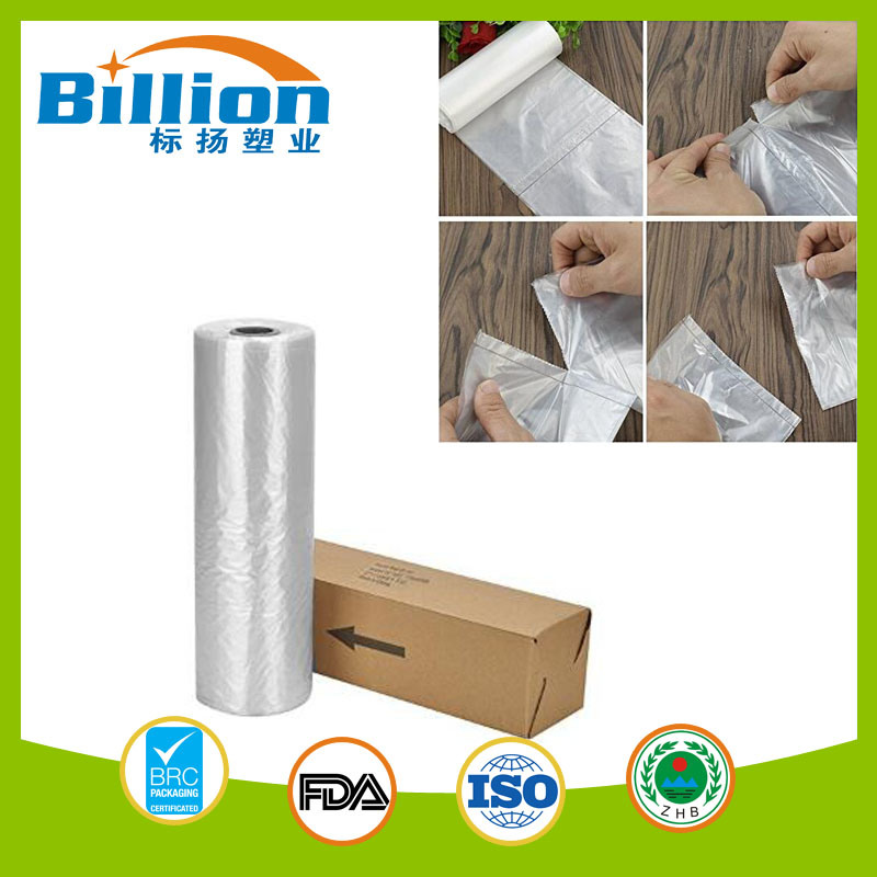 HDPE LDPE Poly Tubing Roll Polythene Layflat Film Vest Carrier Clear Bags Frosted Plastic
