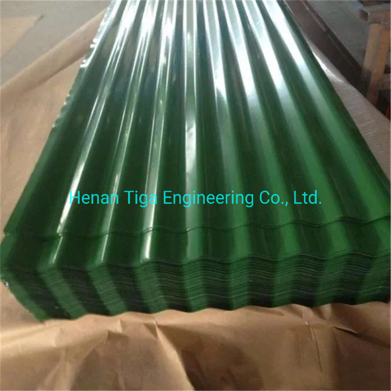 Filmed PE Corrugated Colorful Color Coated Steel Metal Roofing Sheet