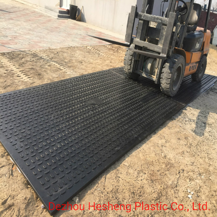 HDPE Ground Protection Mat 1220X2440X12.7mm Road Way Mats Access Mats