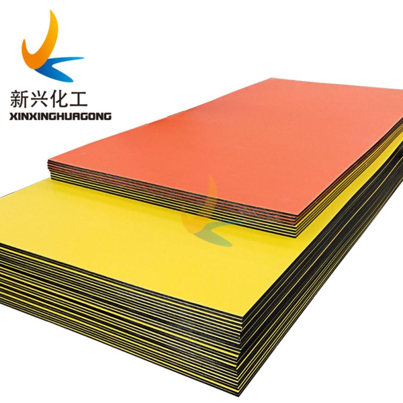 Wear Resistant Non-Stick HDPE Sheet, Three Layer Two Colored Plastic HDPE Panels