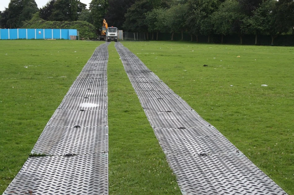 Textured HDPE Excavator 4X8 FT Ground Protection Mats/Construction Road Mat