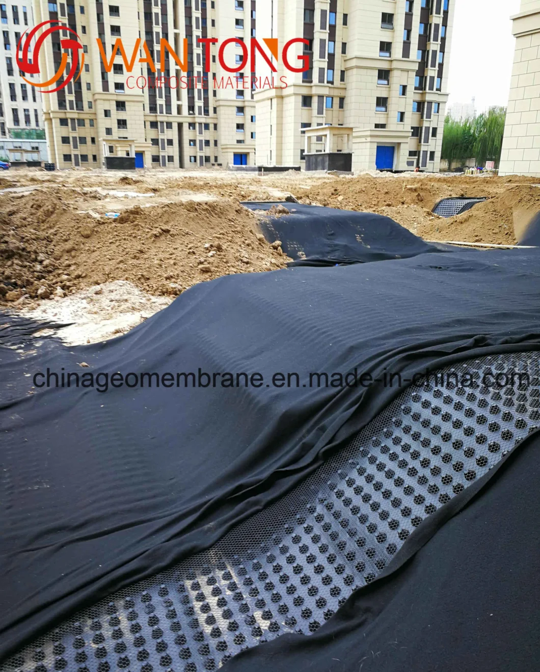 High Density Polyethylene Green Roof/Basement Drainage Dimpled Board