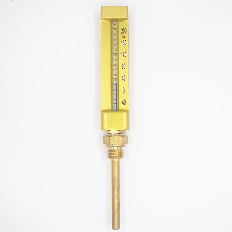 Right Angle Navy Vessel Marine Glass Thermometer