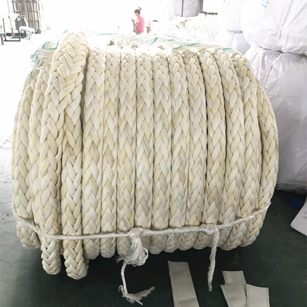 12 Strand 60mm Single Braid UHMWPE Rope with Polyester Coating