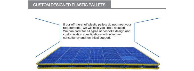 HDPE Vented Stackable Colored Pallets for Warehouse