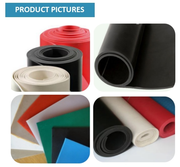 Black Color Common Rubber Sheets in Roll, SBR Material