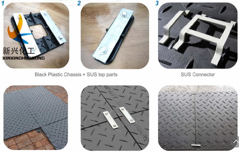 Temporary Portable Roadway Plastic Ground Protection Mats