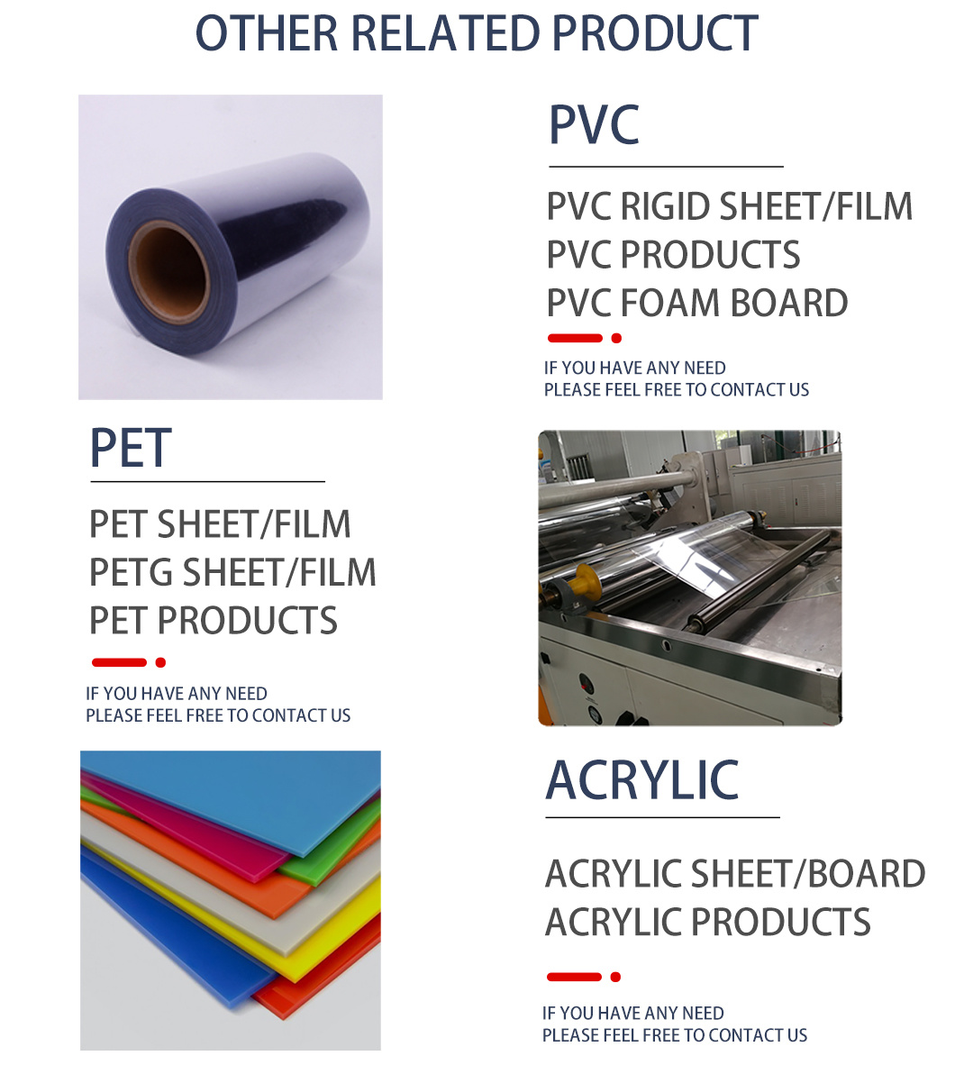 Manufacturer High Super Clear Transparent Soft PVC Pet Sheet /PVC Plastic Film