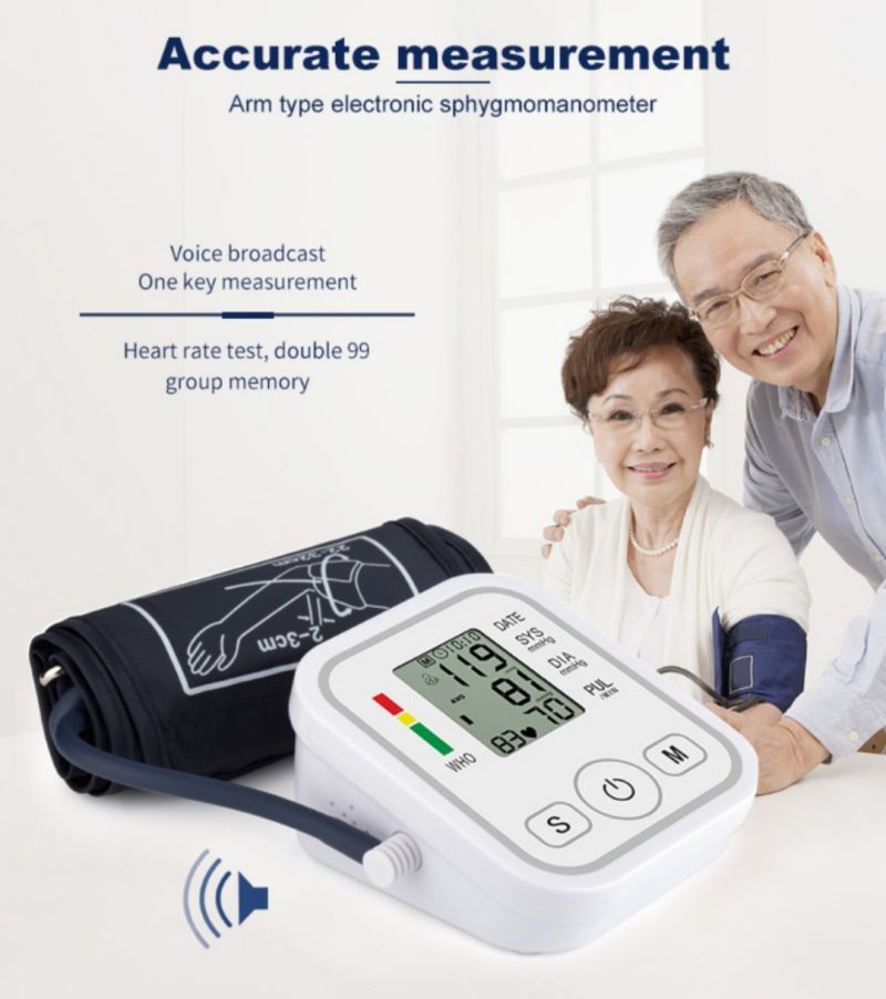 Fully Arm Style Home Care Electronic Bp Monitor Blood Pressure Monitor