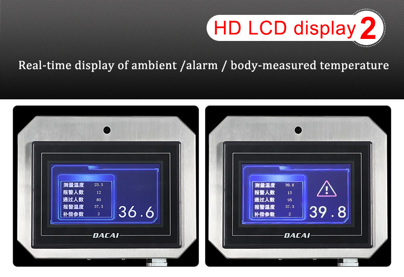 Bus Station High Precision Portable Infrared Thermometer Body Temperature Auto Detector