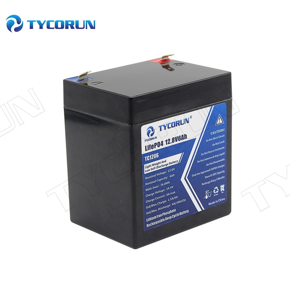 Tycorun Rechargeable Lithium Ion Battery 12.8V 6ah Li-ion Lithium Battery Pack for Solar System