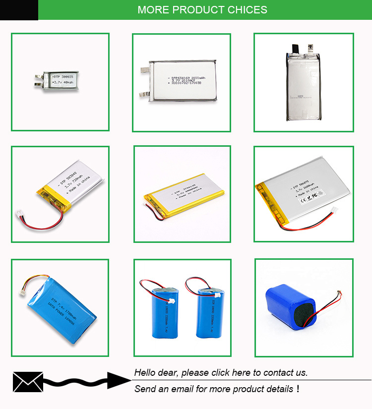603462 3.7V 1400mAh Polymer Lithium Ion Battery Pack with PCB