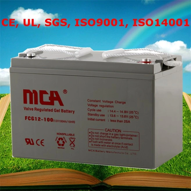 Solar Battery Inverter Battery Deep Cycle High Temperature Gel Battery 12V