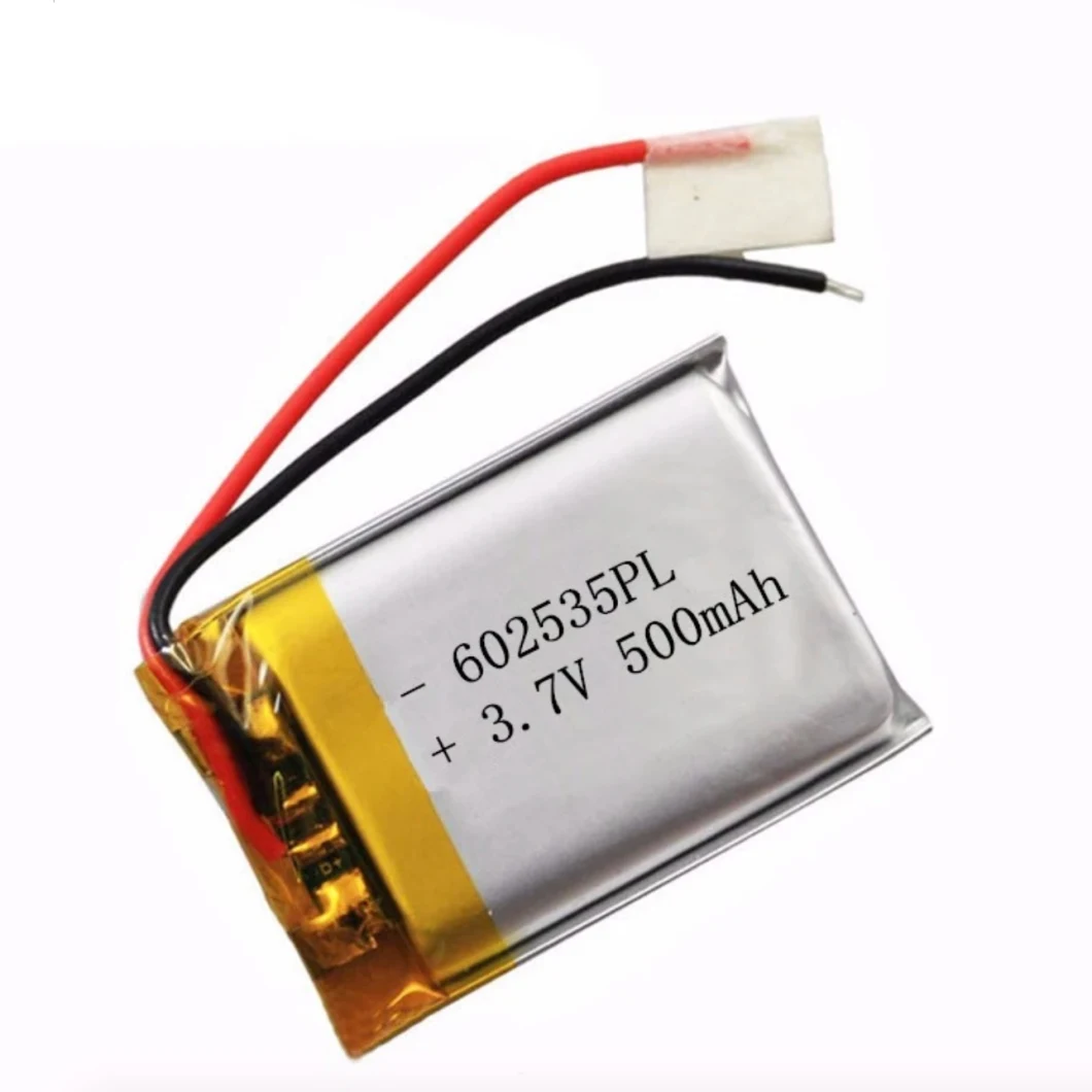 500mAh 3.7V Polymer Lithium Rechargeable 602535 Li Ion Batteries