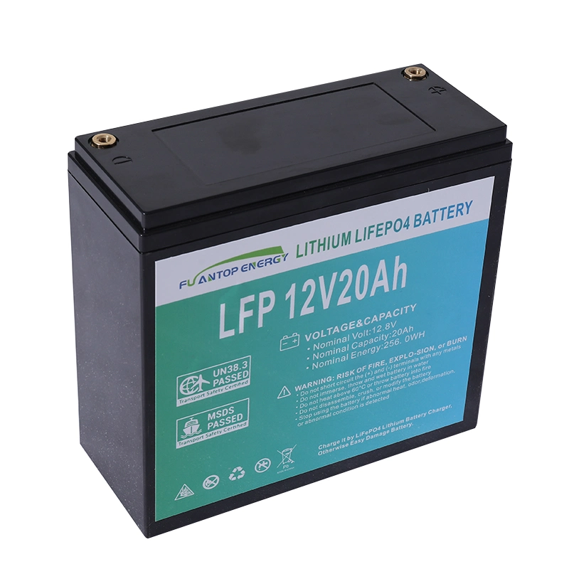 Lithium Battery Deep Cycle 12V12ah 20ah 24ah LiFePO4 Lithium Ion Battery with ABS Case