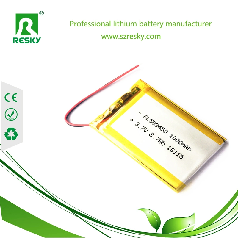Smallest Bluetooth Headset Battery with 3.7V 50mAh 401120