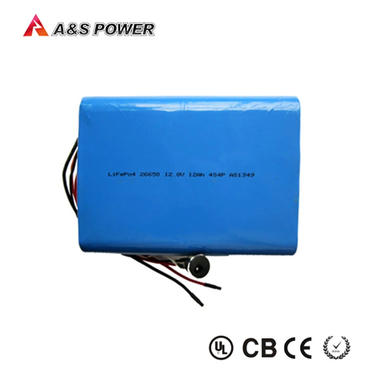 Factory Lithium Batteries 4s4p 26650 12V 12ah LiFePO4 Lithium Battery Pack for Solar Power Storage