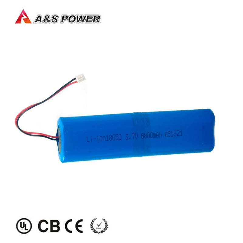 18650 Li-ion Battery Pack Rechargeable Lithium Ion Battery Pack 3.7V 8800amh for LED Light