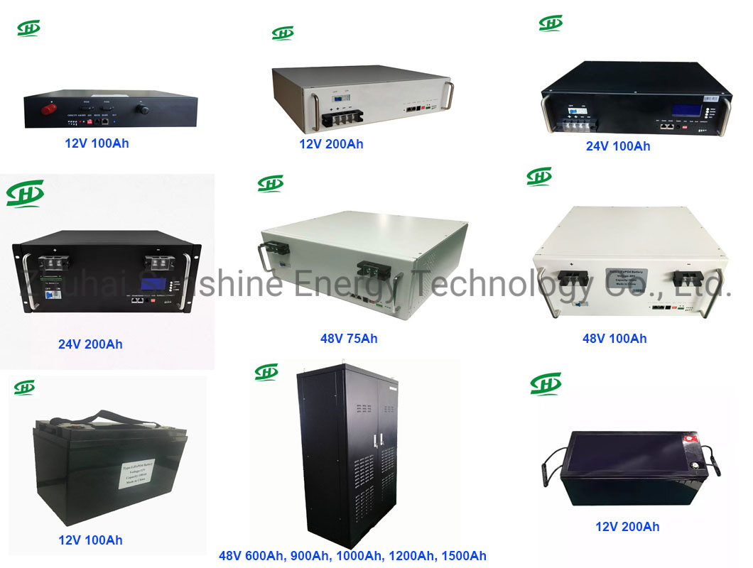 12.8V 12V 100ah LiFePO4 Rechargeable Lithium Ion Solar Battery for Solar Energy Storage System