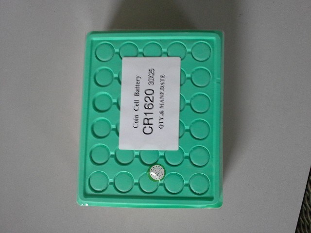 China Coin Cell Lithium Battery Cr1620