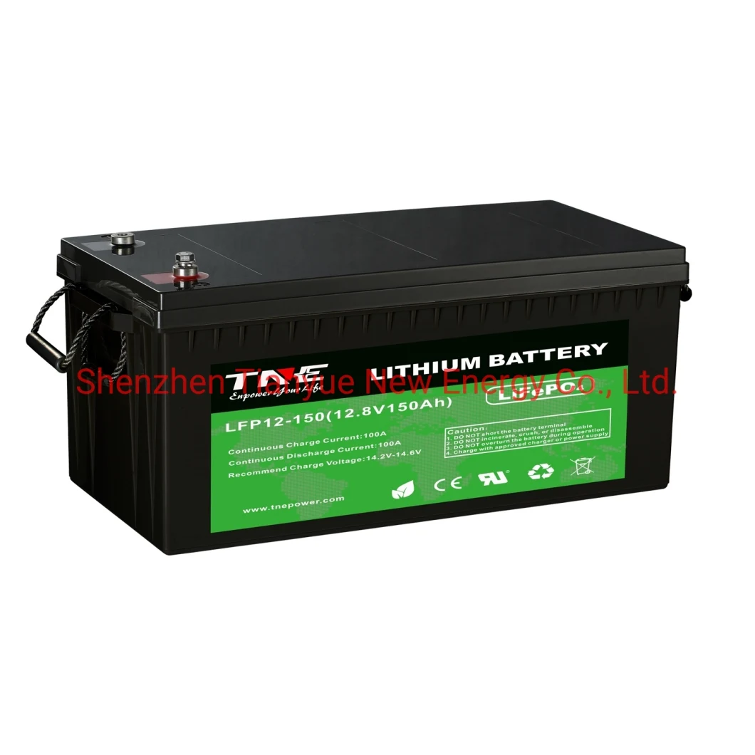 12V 150ah Deep Cycle Lithium Ion/Li-ion LiFePO4 Battery for UPS/Solar/RV/EV