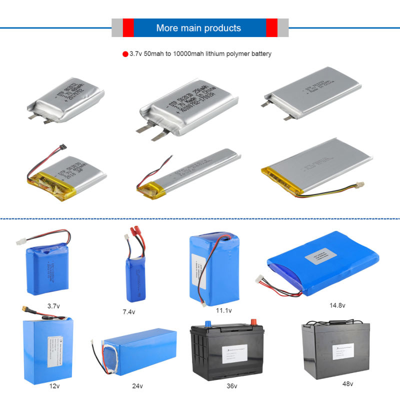 Dtp 103048 3.7V 1500mAh Built-in Rechargeable Li Ion Polymer Battery