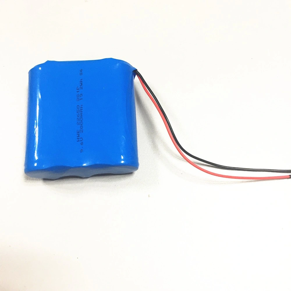 Customized Lithium Ion 9.6V 3.6ah 26650 3s1p LiFePO4 Battery Pack