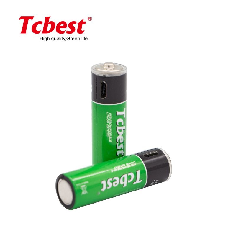 1.5V AA USB Lithium Rechargeable Batteries 1200mAh AA Battery