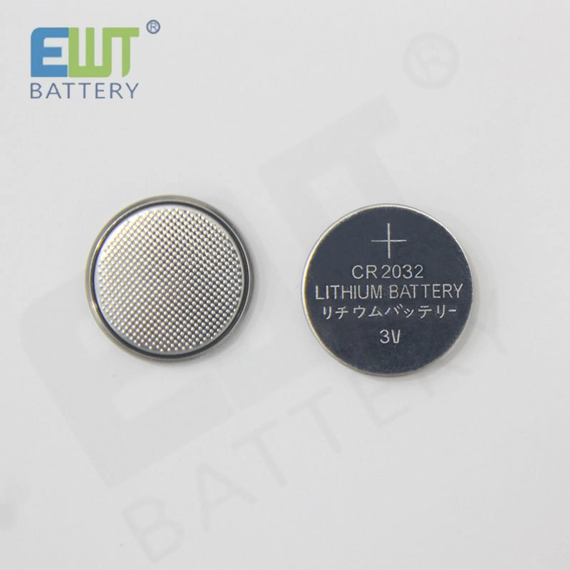 Manufacturer Non-Rechargeable Ewt Cr2032 Lithium Cell Button Battery Online Sale