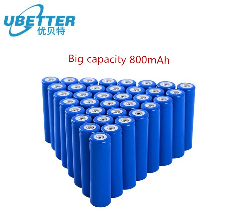 3.7V 800mAh Rechargeable High Capacity Li Ion Batteries for Flashlight