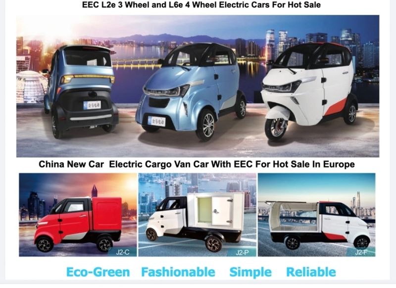Lithium Battery 3 Wheel Electric Tricycles Car for Adults