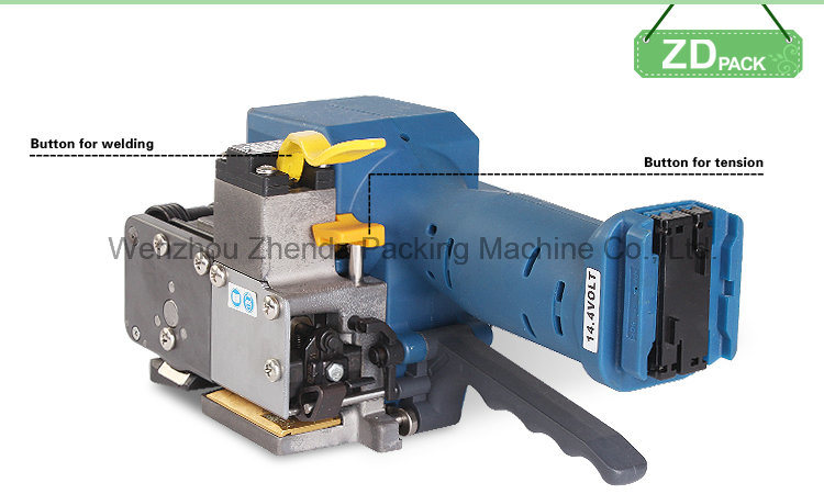 Hand Battery Powered Semi Automatic Pallet Box Plastic PP Pet Strapping Machine