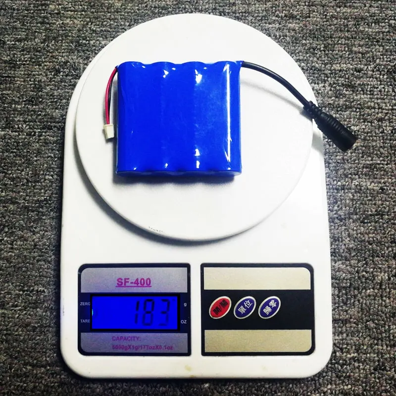 3.6V 3.7V 18650 12000mAh 12ah Rechargeable Lithium Ion Battery Pack with PCM and Connector