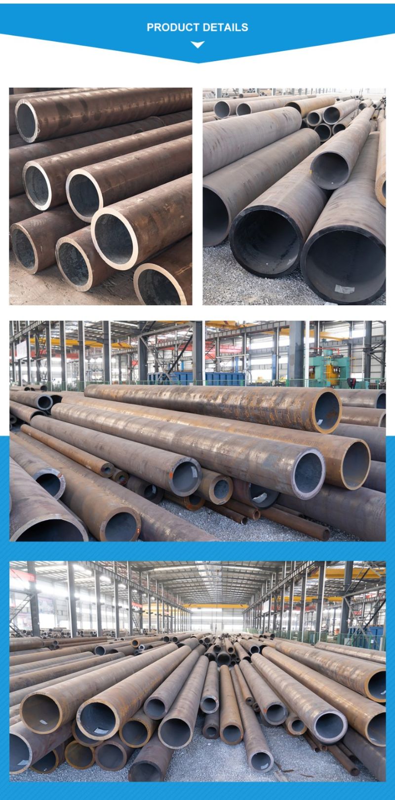 ASTM A252 Grade3 Carbon Steel Pipe Carbon Steel Round Tube