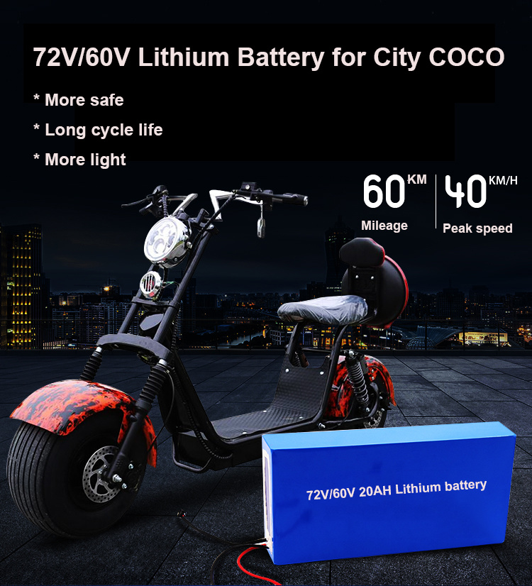 Rechargeable LiFePO4 48V 52V 60V 72V 50ah Lithium Ion Battery Pack for EV and Motorcycle