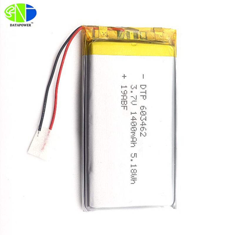 603462 3.7V 1400mAh Polymer Lithium Ion Battery Pack with PCB