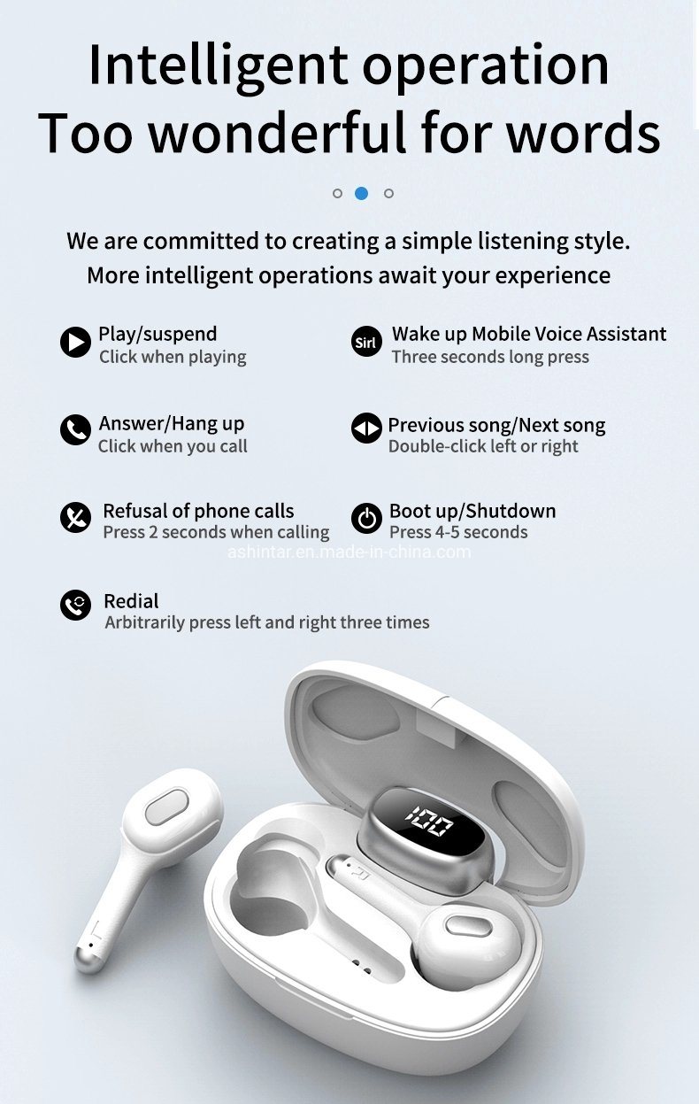 Tws Bluetooths Earbuds Wireless Earphones True Stereo Sport Headphone