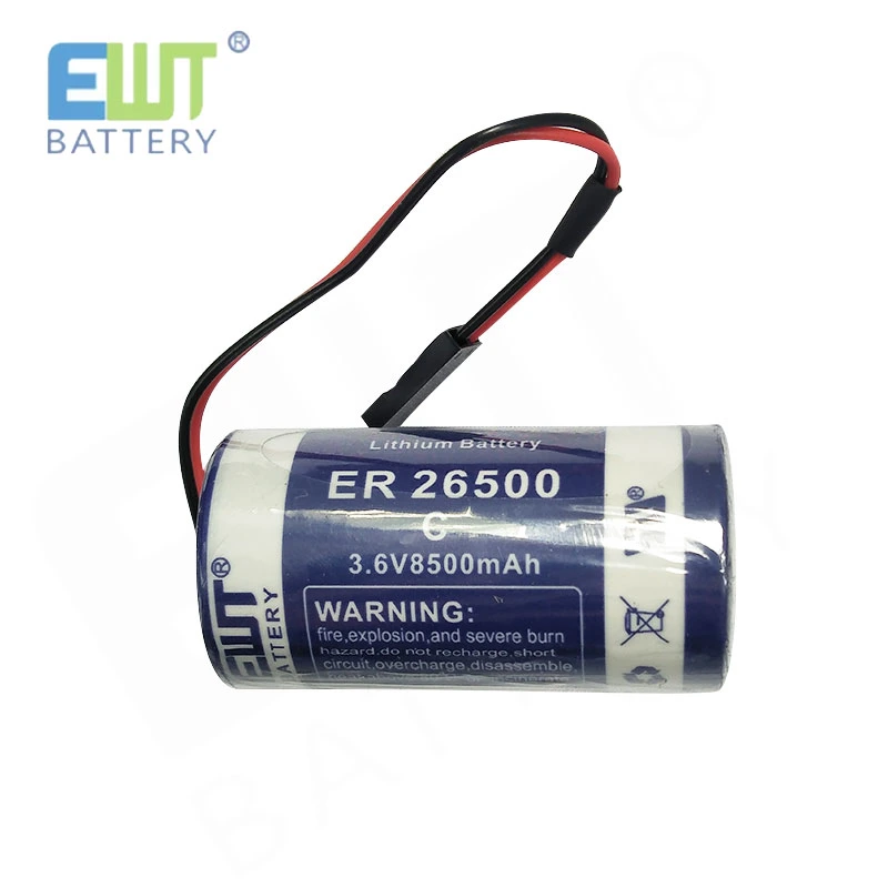 Non-Rechargeable Lisocl2 Er26500 Battery Pack Lithium Ion 3.6V 17ah 17000mAh for Tracking Systems