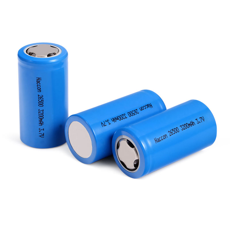 Lithium Ion 26500 3.7V 3200mAh Rechargeable Battery for Solar System