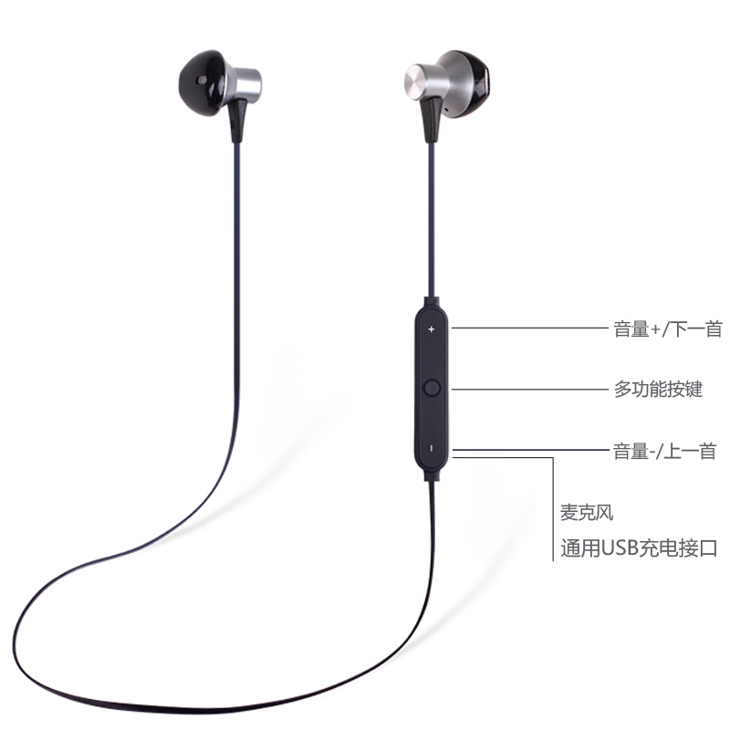 Microphone Headset Wireless Sport Bluetooth Earphones Sport Bluetooth Headphone