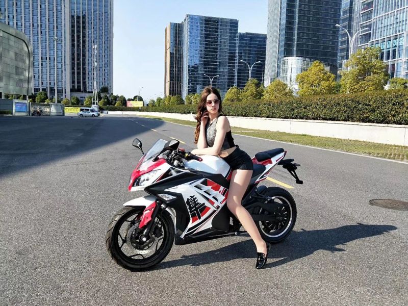 New Powerful Lithium Battery Electric Scooter Adult Racing Motorcycle