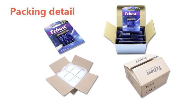 Lr03 Box-24  New Package  1.5V AAA Alkaline Battery From Tcbest Battery