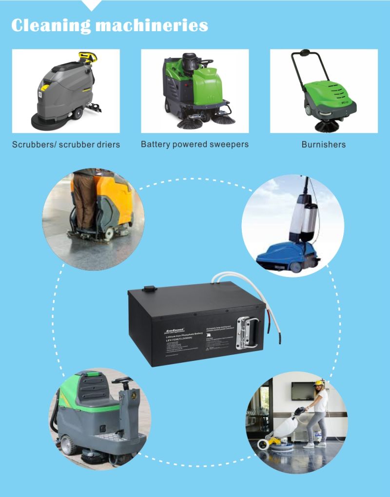 36V400ah LiFePO4/ Lithium /Li Ion/ Lithium Ion Battery for Cleaning Machine Battery